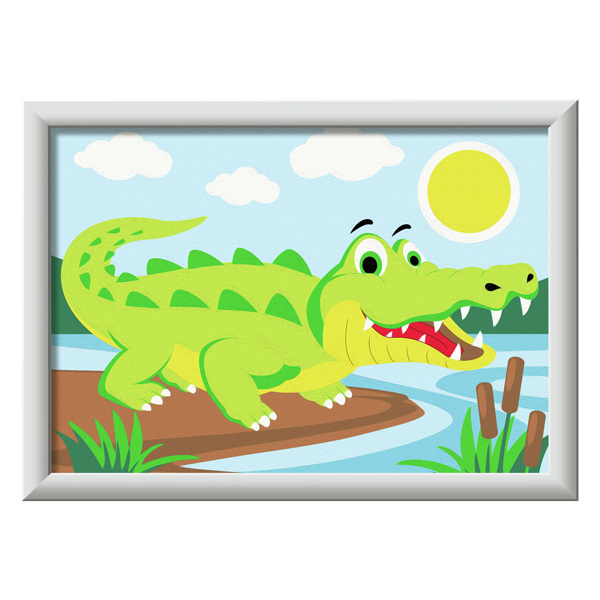 CreArt Peinture par numéros - Crocodile