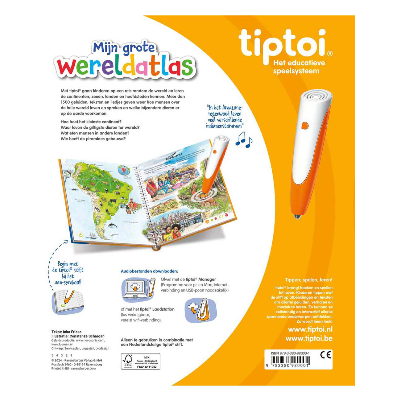 Tiptoi Boek De Wereldatlas
