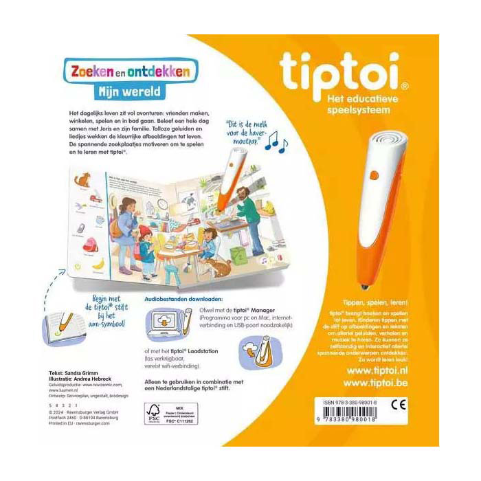 Tiptoi Boek Zoeken en Ontdekken: Mijn Wereld