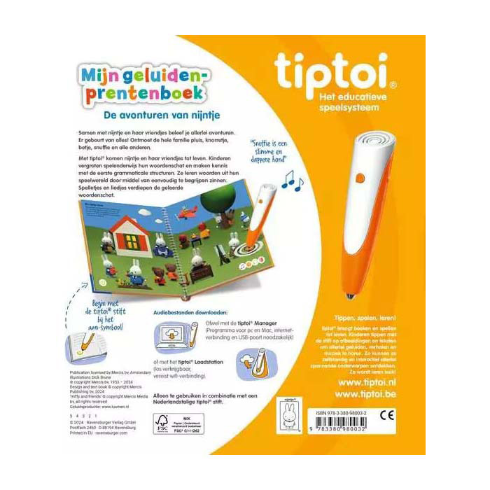 Tiptoi Boek Mijn Geluiden-Prde Avonturen Van Nijntje