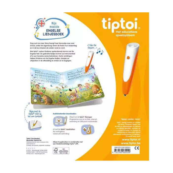 Tiptoi Mijn Mooiste Engelse Liedjesboek