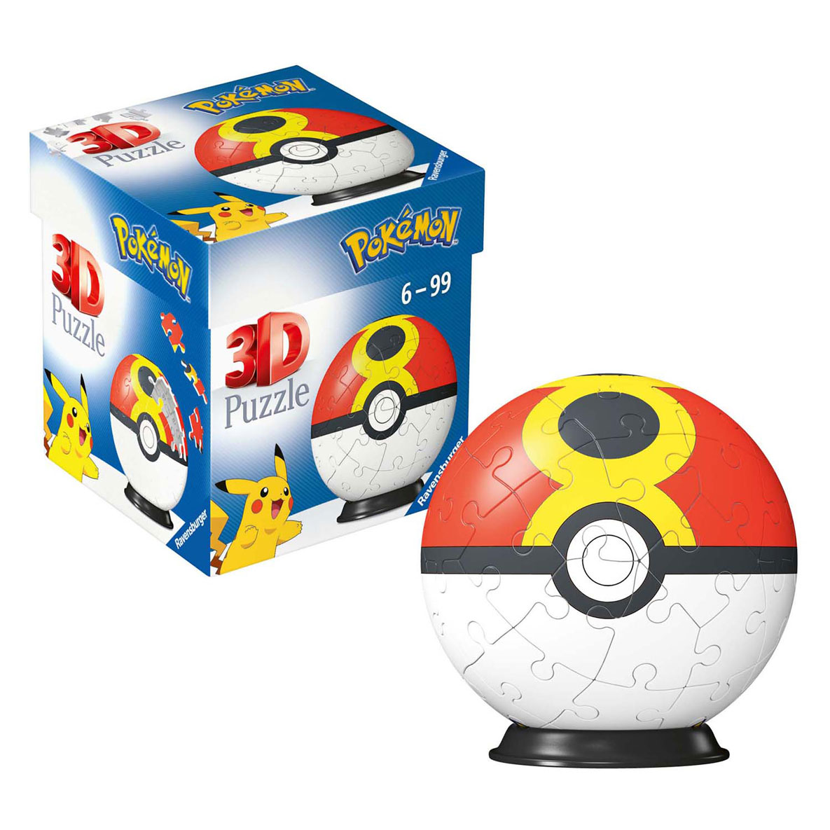 3D Puzzelbal Pokémon Pokébal, 54st.