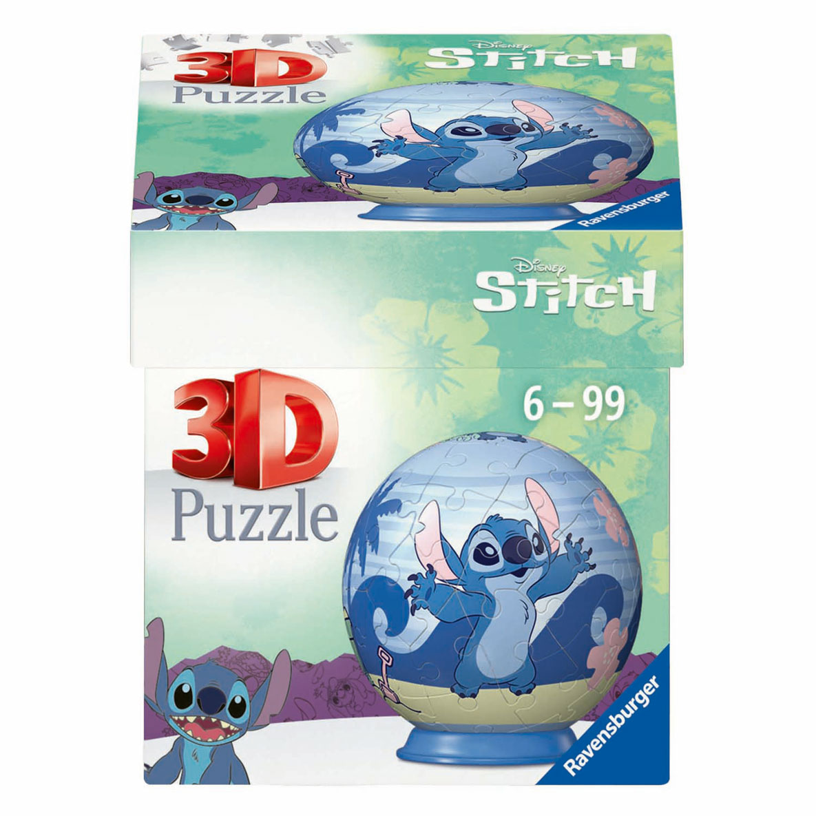 3D Puzzelbal Stitch, 54st.