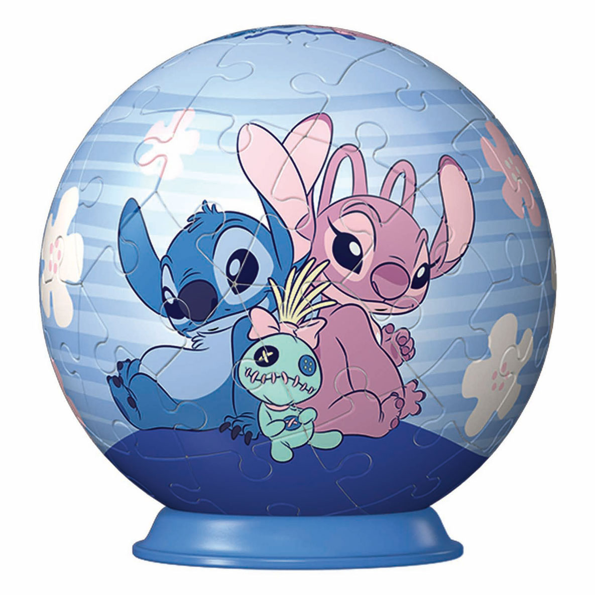 3D Puzzelbal Stitch en Angel, 54st.