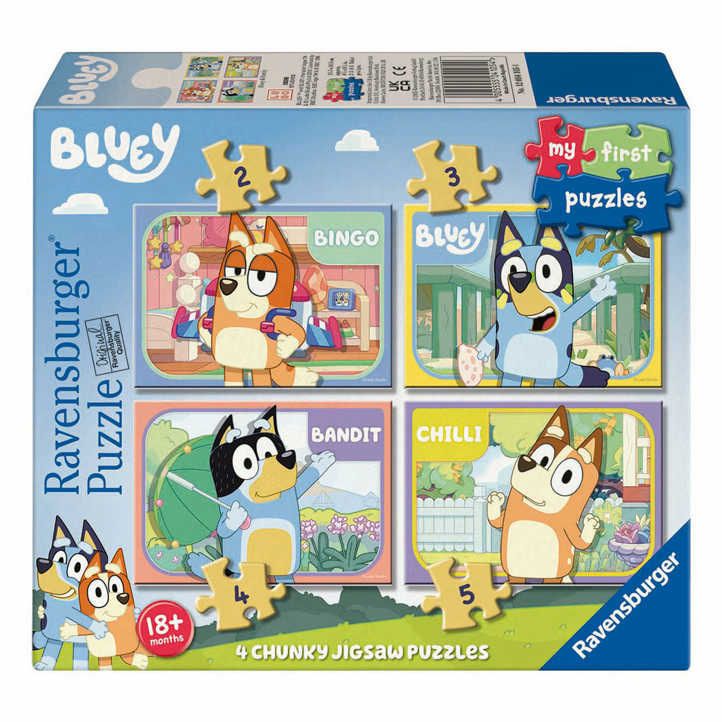 Puzzle Mes premiers puzzles 4en1 Bluey