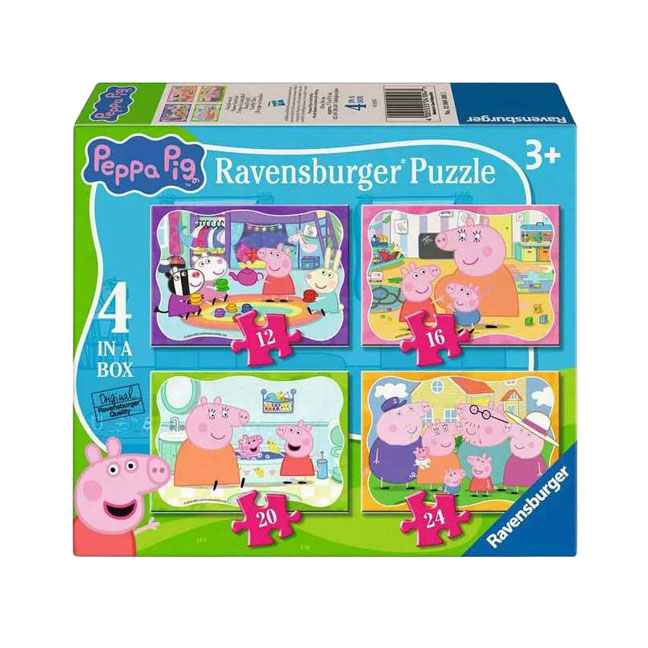Puzzle 4 en 1 Peppa Pig
