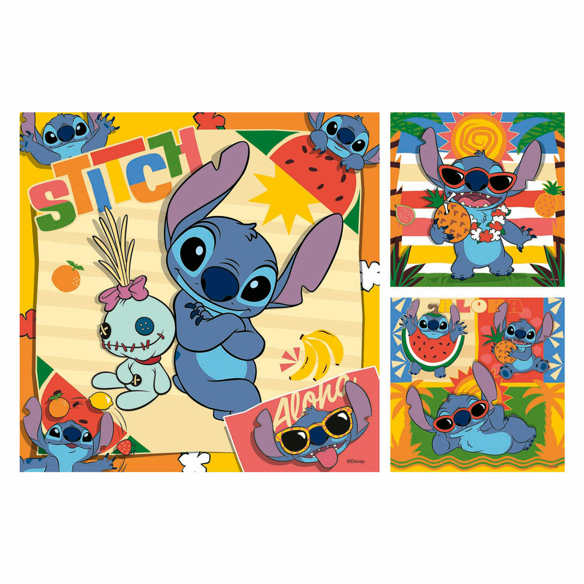 Legpuzzel Disney Stitch, 3x49st.