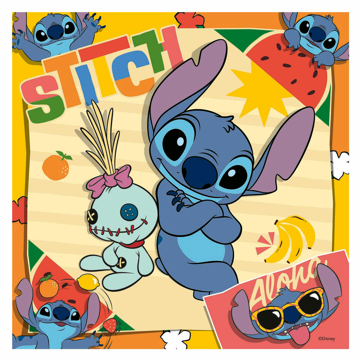 Legpuzzel Disney Stitch, 3x49st.