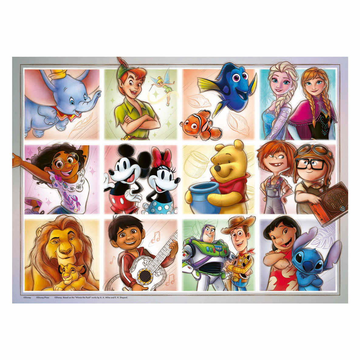 Legpuzzel XXL Disney Karakters, 100st.