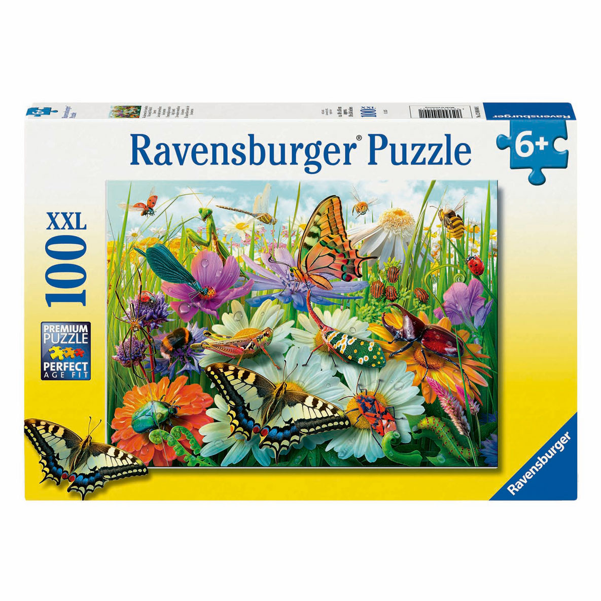 Puzzle XXL Wunderbare Welt der Insekten, 100 Teile.