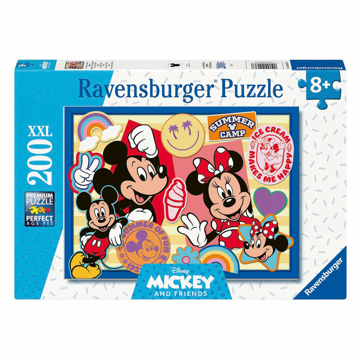 Puzzle XXL Mickey und Minnie, 200 Teile.