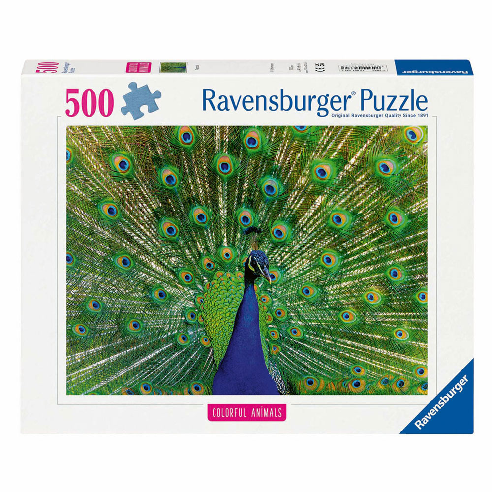 Legpuzzel Colorful Animals Pauw, 500st.