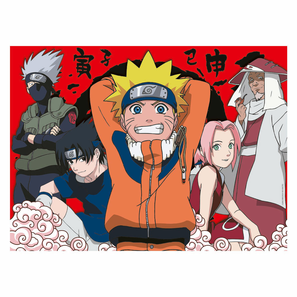 Puzzle Die Abenteuer von Naruto, 300 Teile.