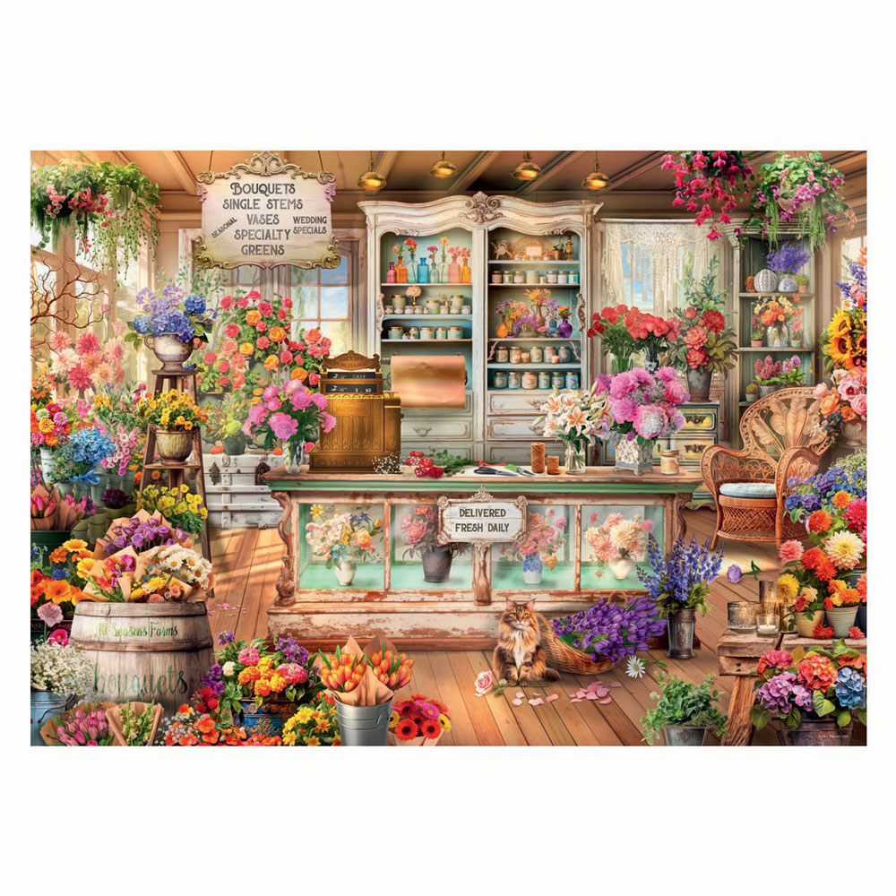Puzzle All Seasons Flowershop, 1000 pcs.