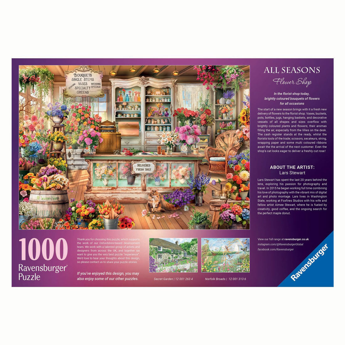 Puzzle All Seasons Flowershop, 1000 pcs.