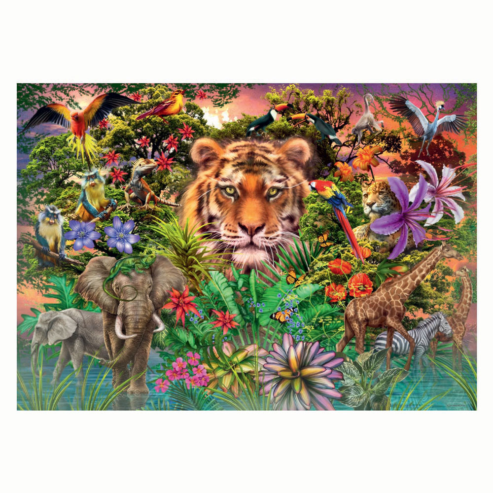 Legpuzzel Jungle Tiger, 1000st.