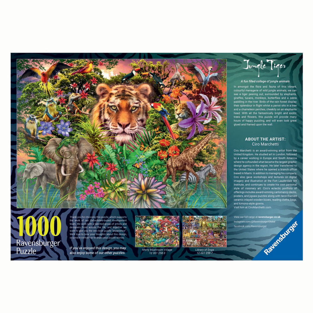 Legpuzzel Jungle Tiger, 1000st.