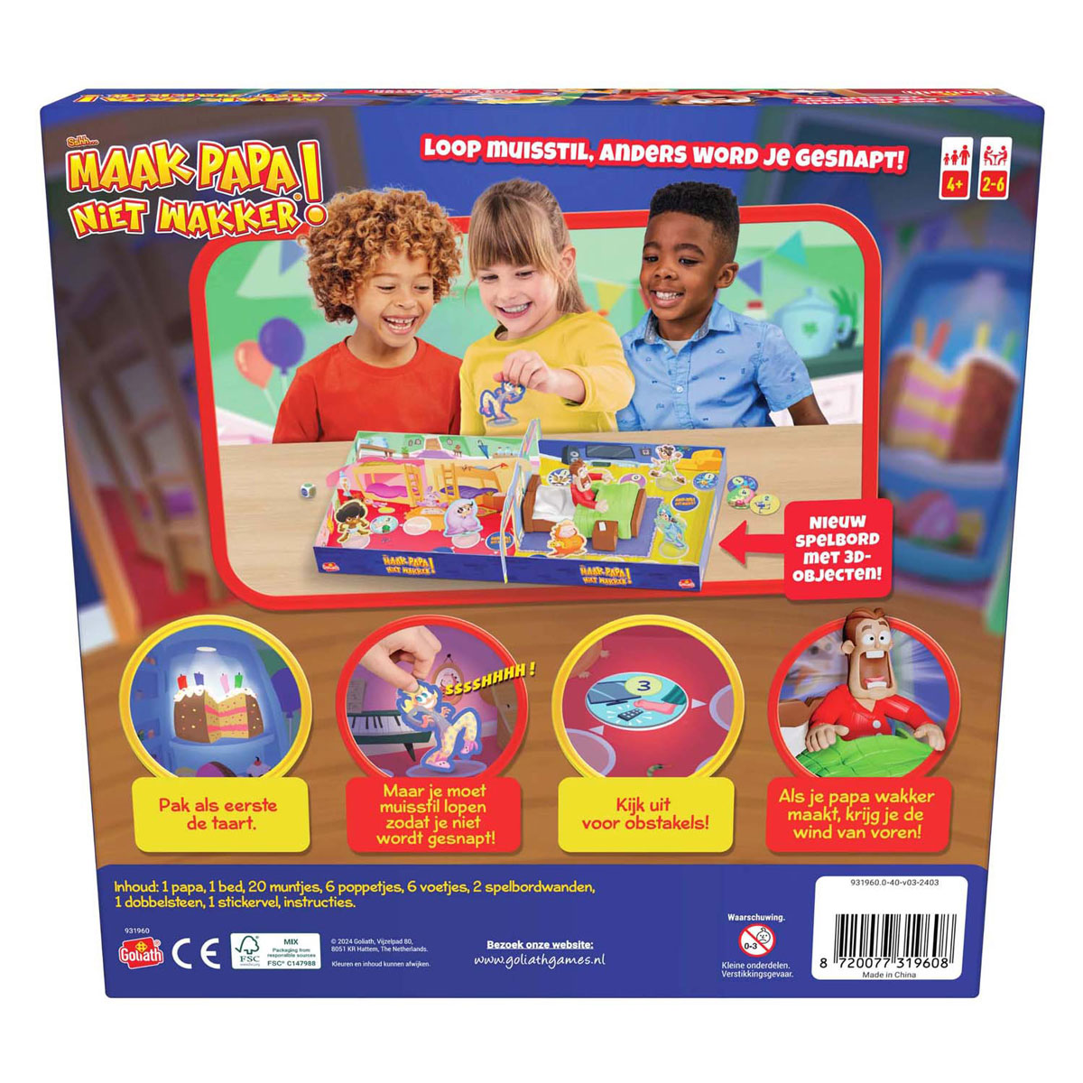Sshh Maak Papa Niet Wakker Kinder Bordspel