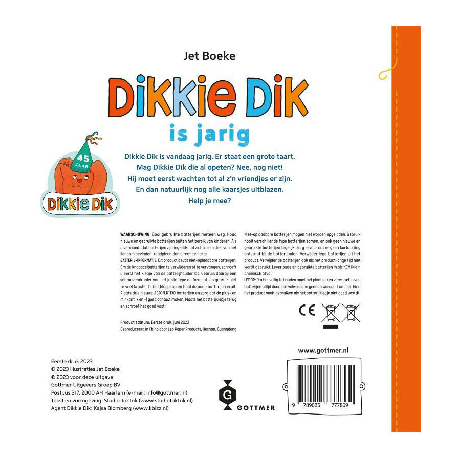 Bilderbuch zum Geburtstag von Dikkie Dik