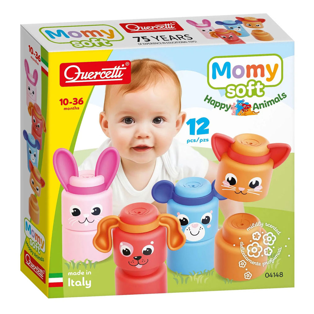 Quercetti Momy Soft Dieren - 12dlg.