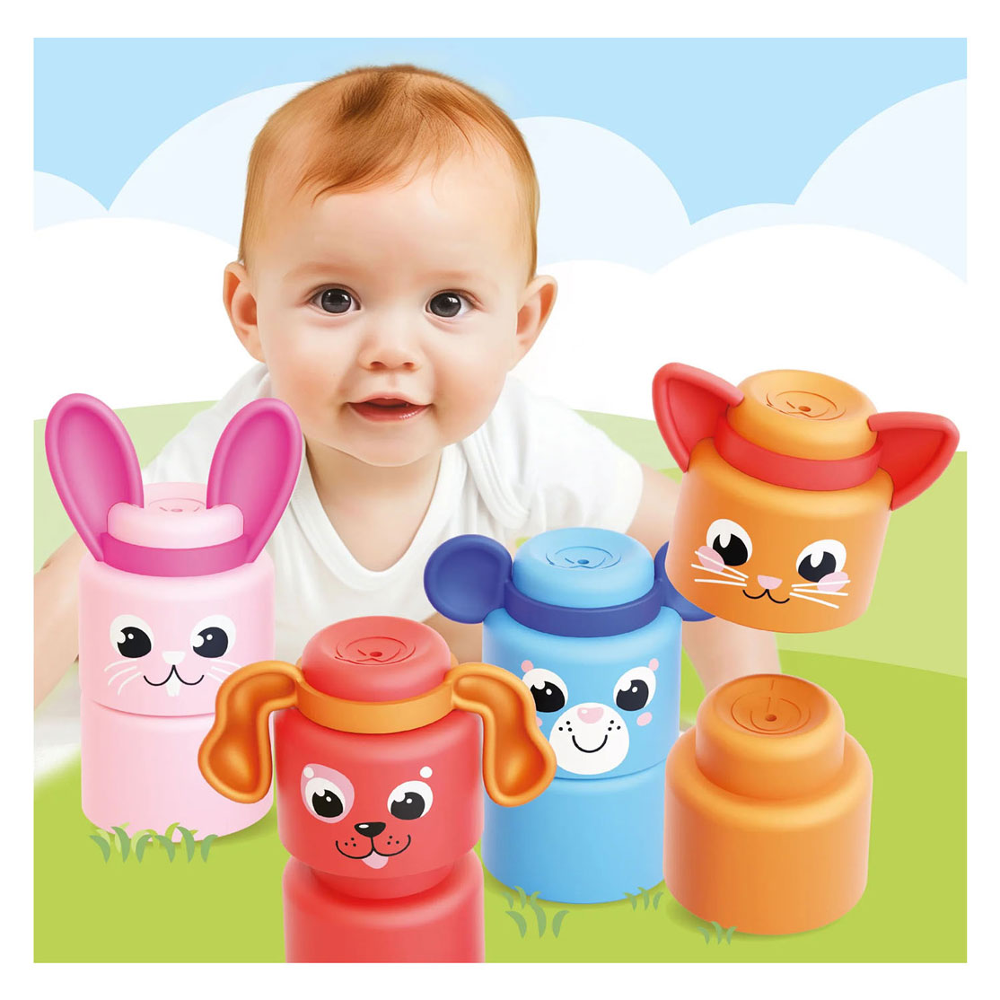 Quercetti Momy Soft Dieren - 12dlg.