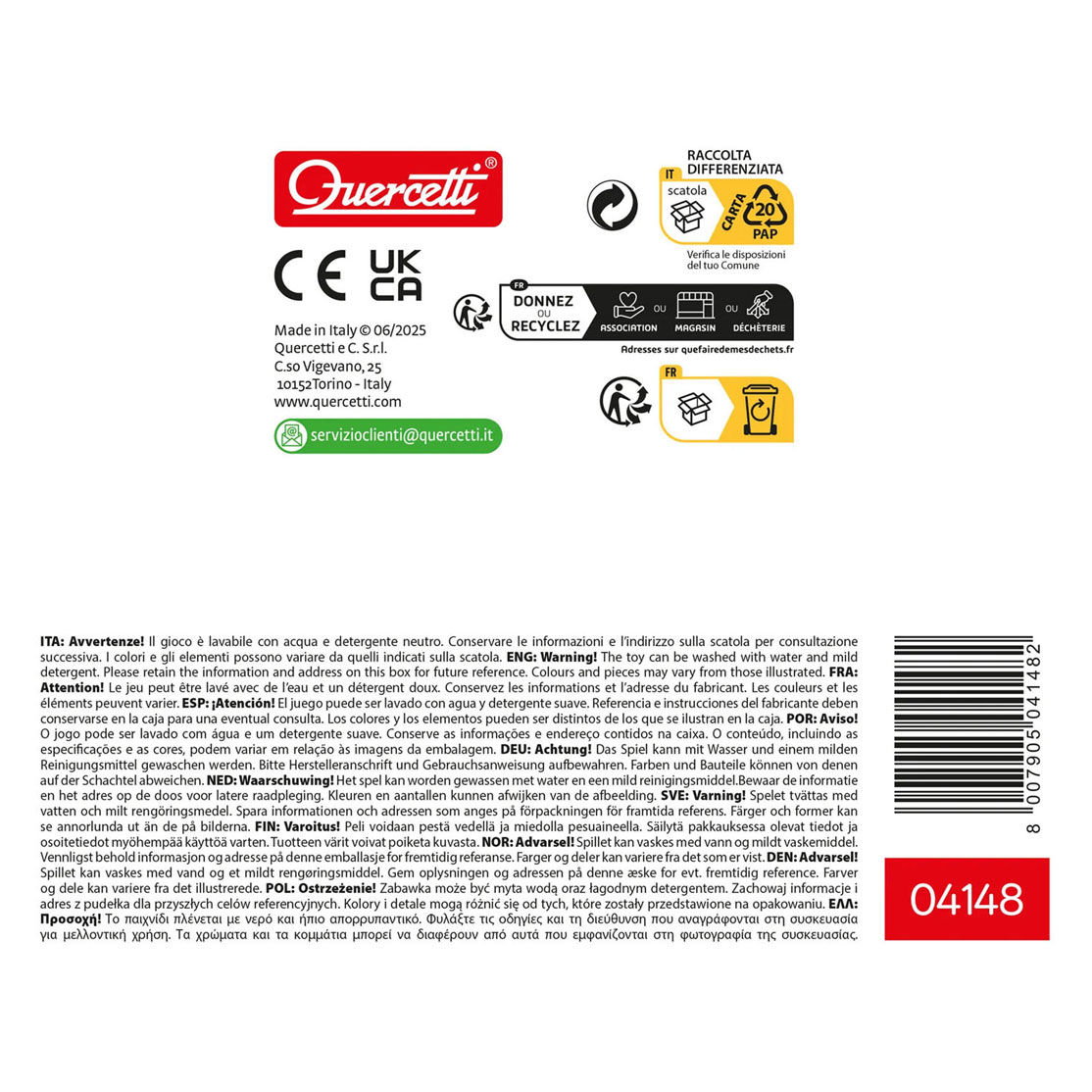 Quercetti Momy Soft Dieren - 12dlg.