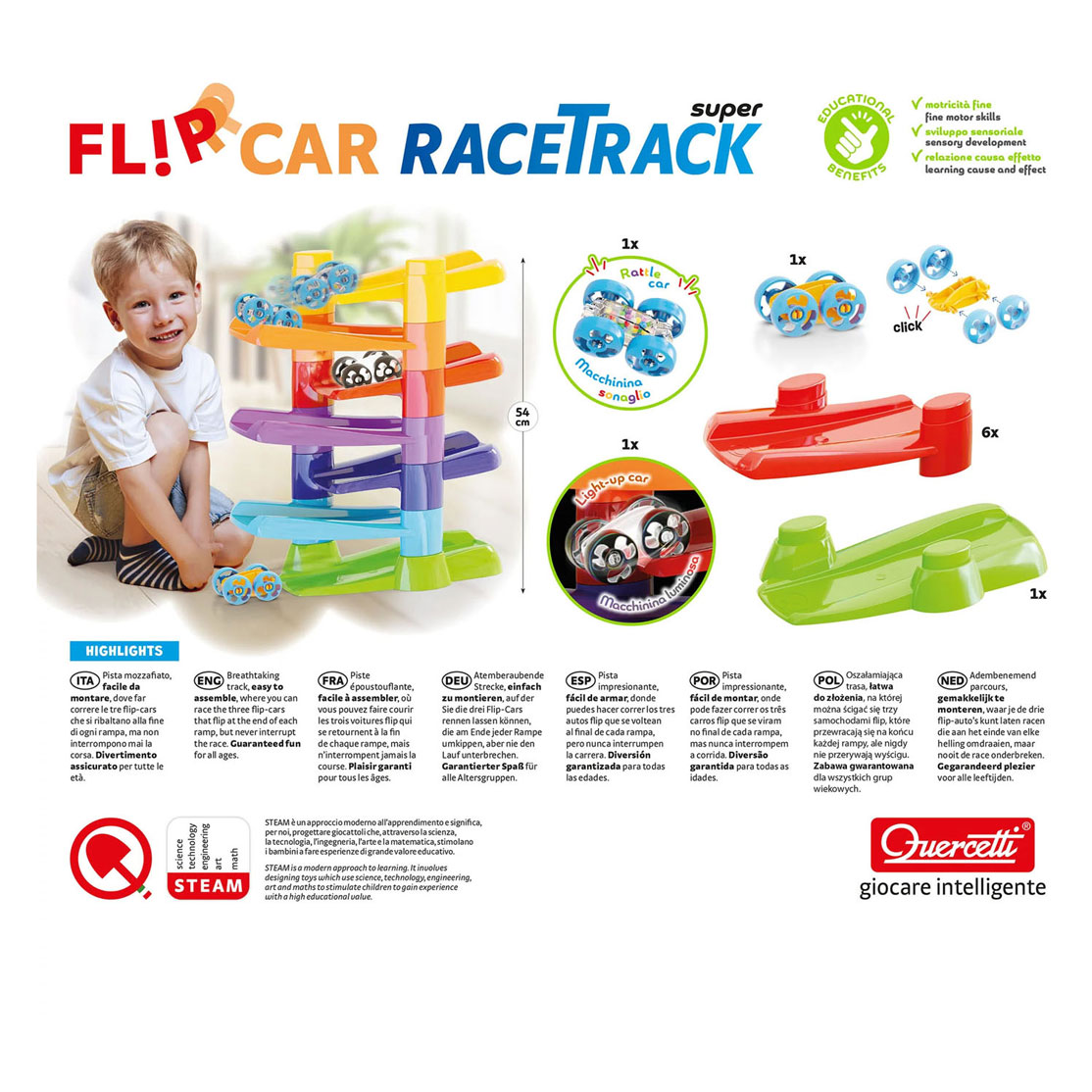 Quercetti Autoracebaan Flip Auto
