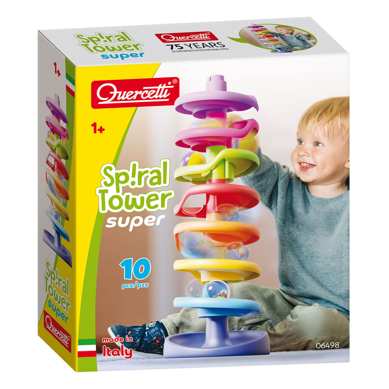 Quercetti Spiraal Ballentoren - 10dlg.