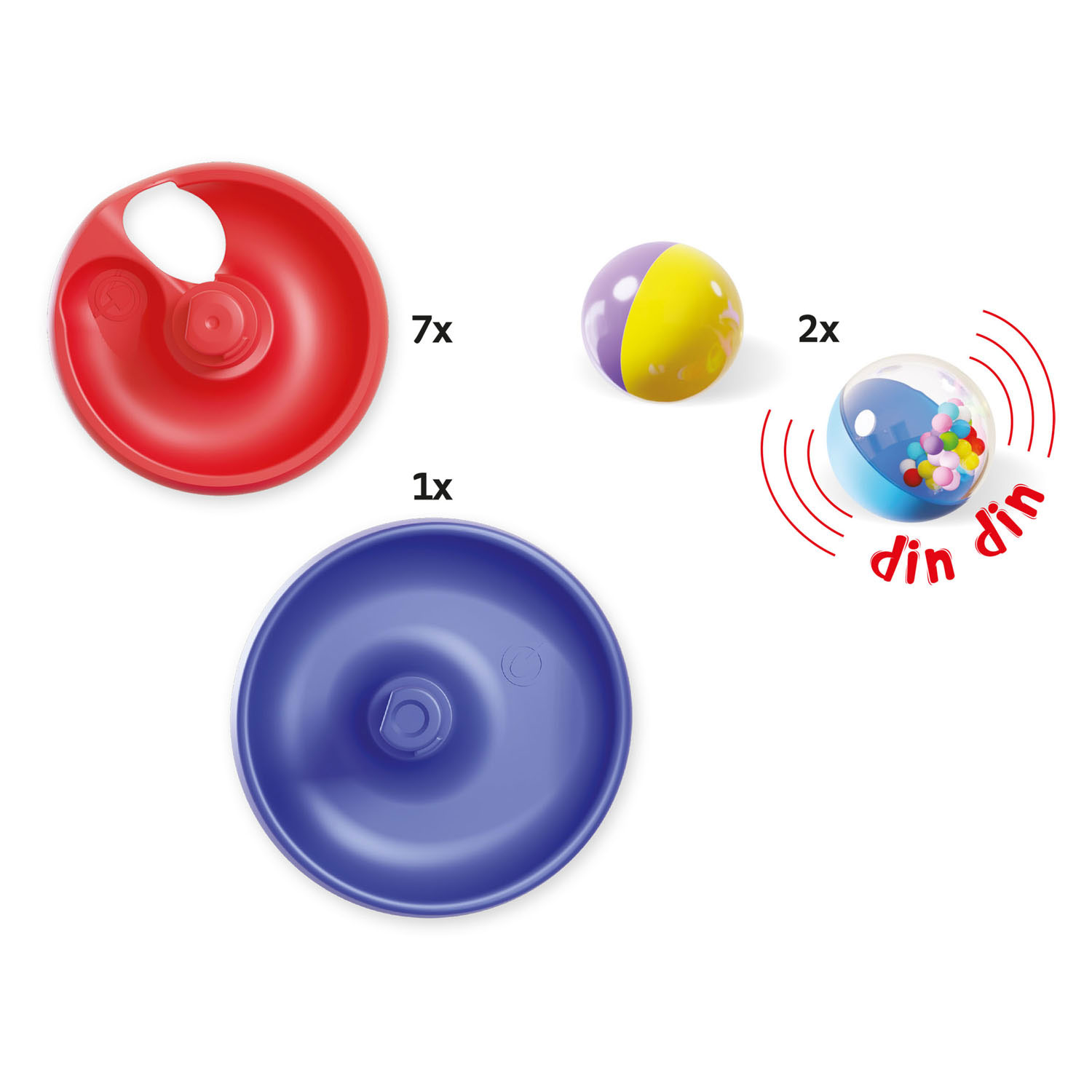 Quercetti Spiraal Ballentoren - 10dlg.