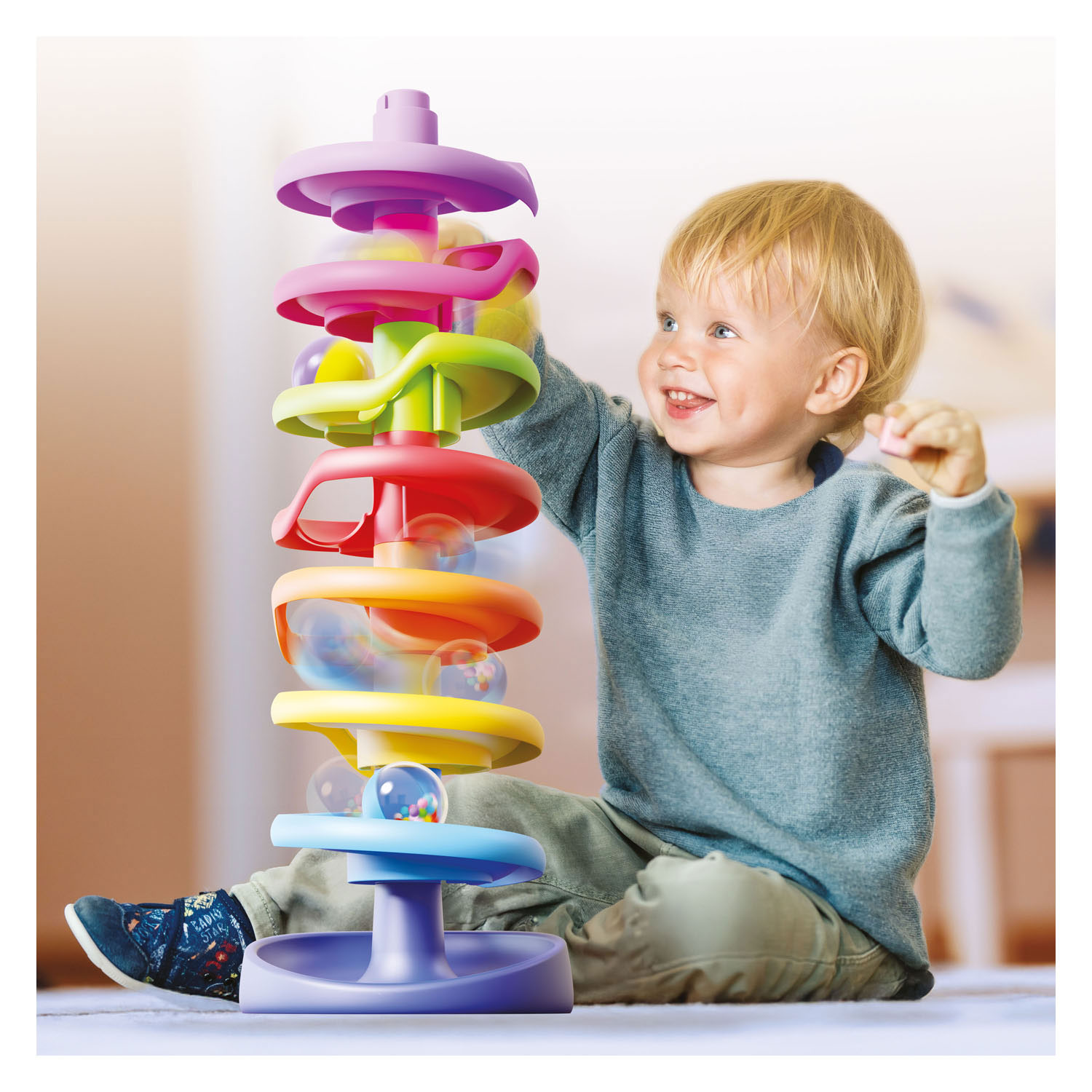 Quercetti Spiraal Ballentoren - 10dlg.