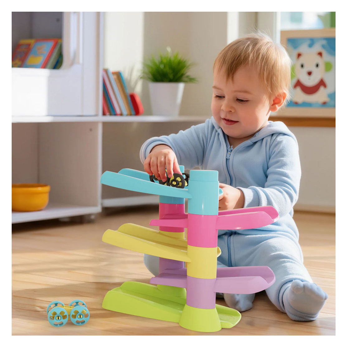 Quercetti PlayEco+ Autoracebaan Flip Auto