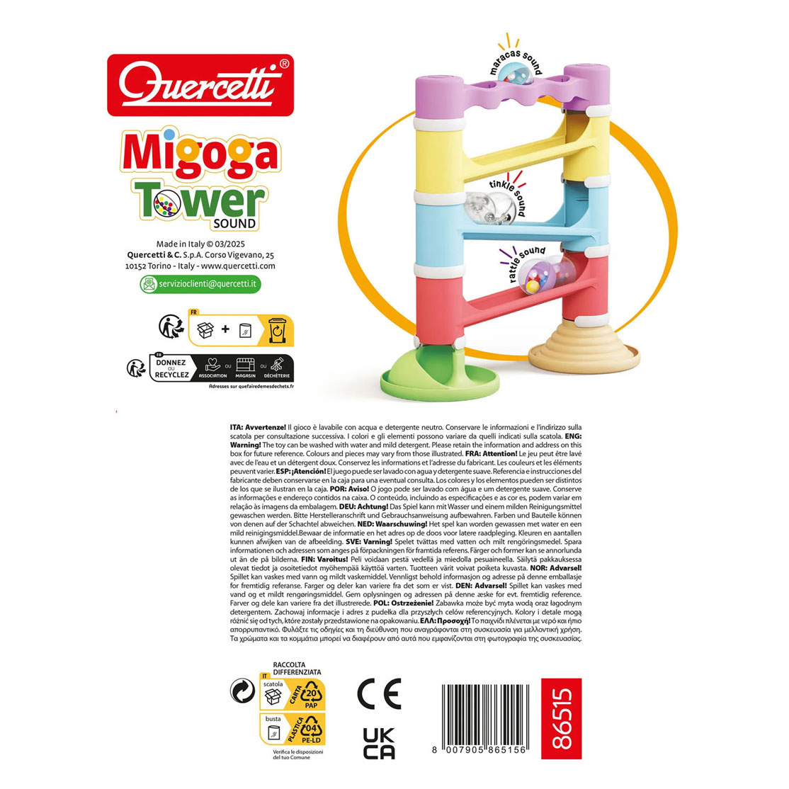 Quercetti PlayEco+ Knikkerbaan Migoga - 17dlg.