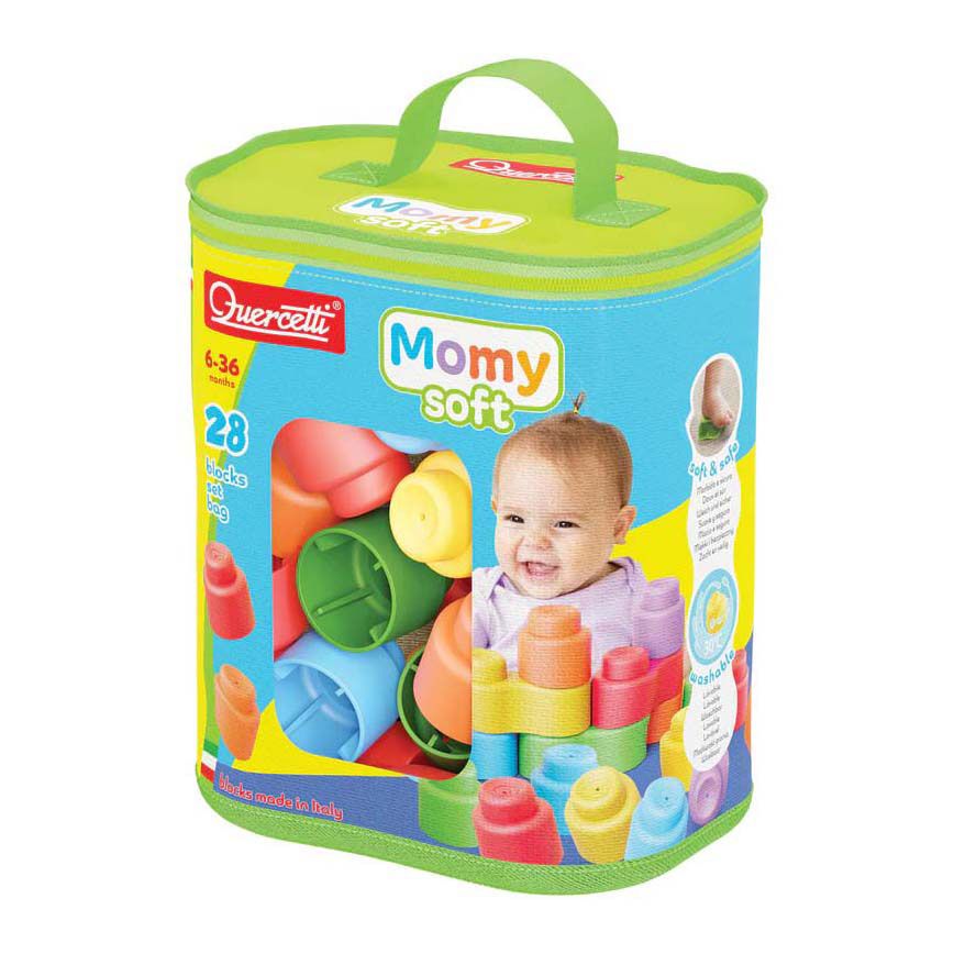 Quercetti Momy Weiche Bausteine – 28 Stück. Quercetti Momy Weiche Bausteine – 28 Stück.