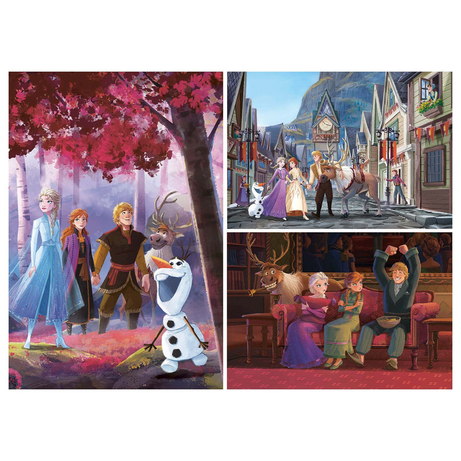 Clementoni Play for Future Puzzle – Disney Frozen, 3x48st.