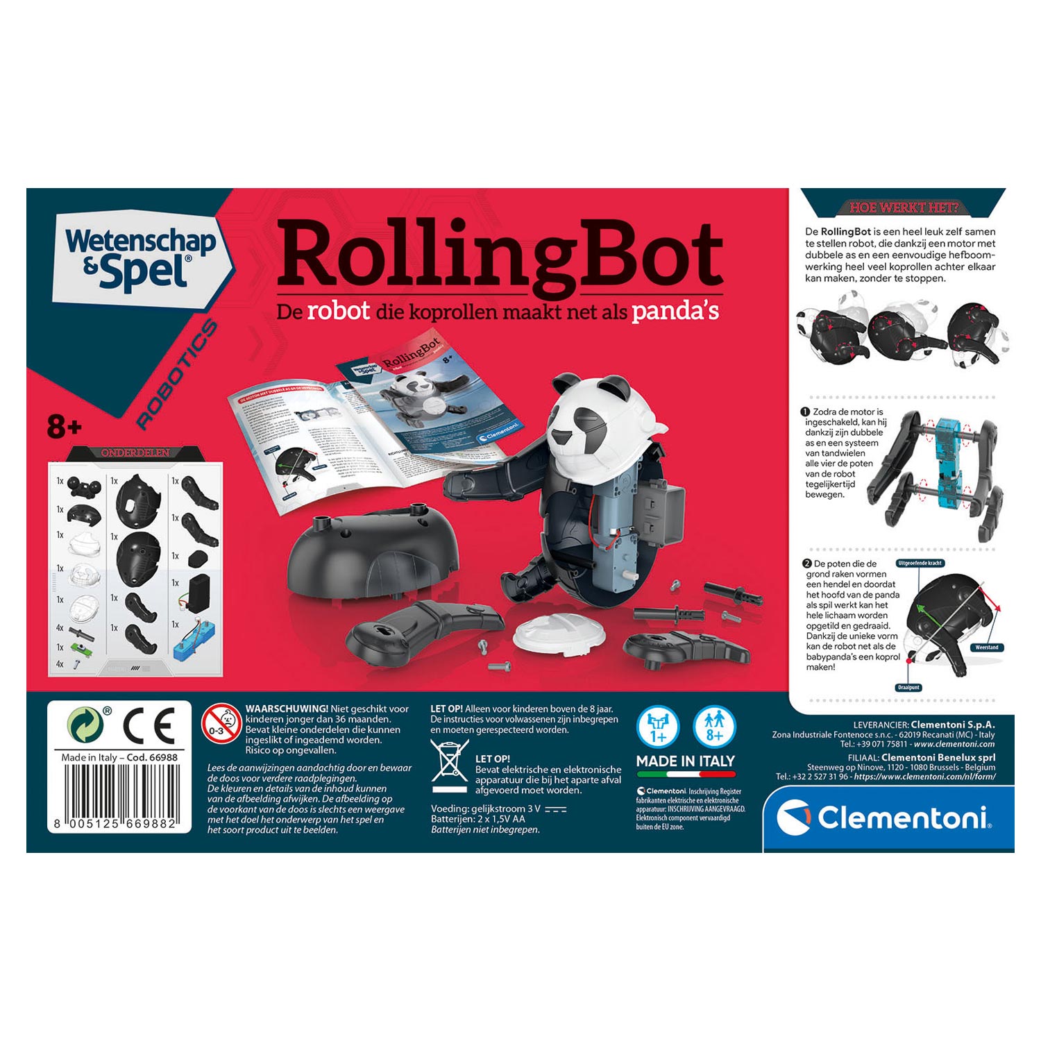 Clementoni Wetenschap & Spel Robotics - Rollende Bot