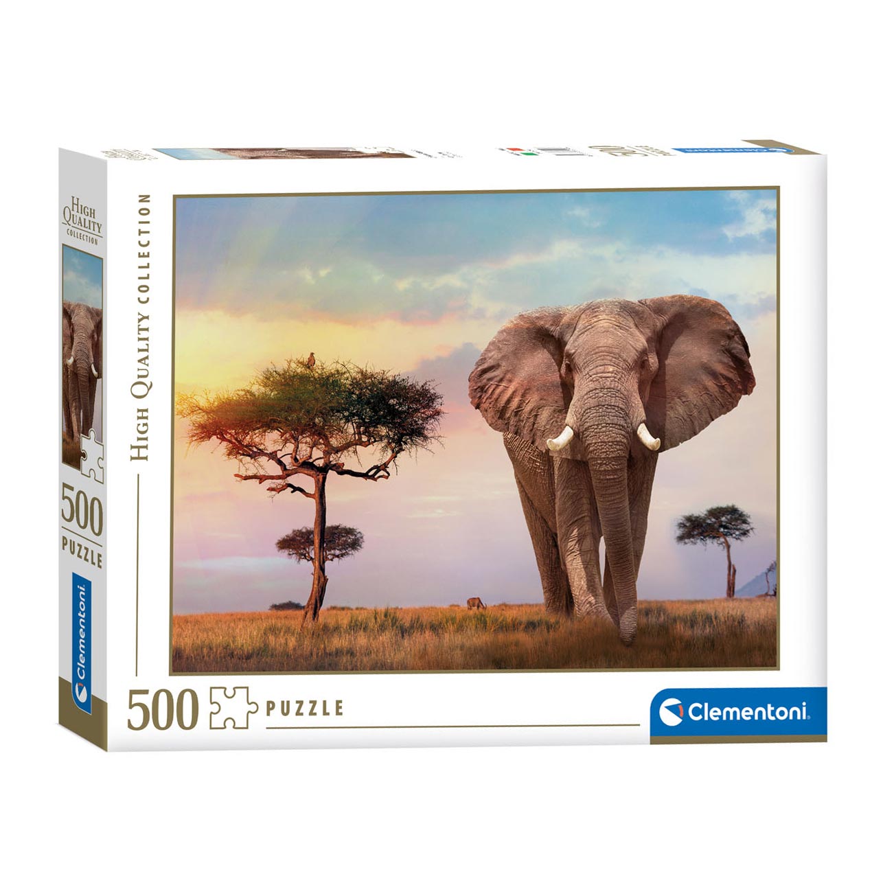 Clementoni Puzzle Lever de soleil africain, 500 pièces.