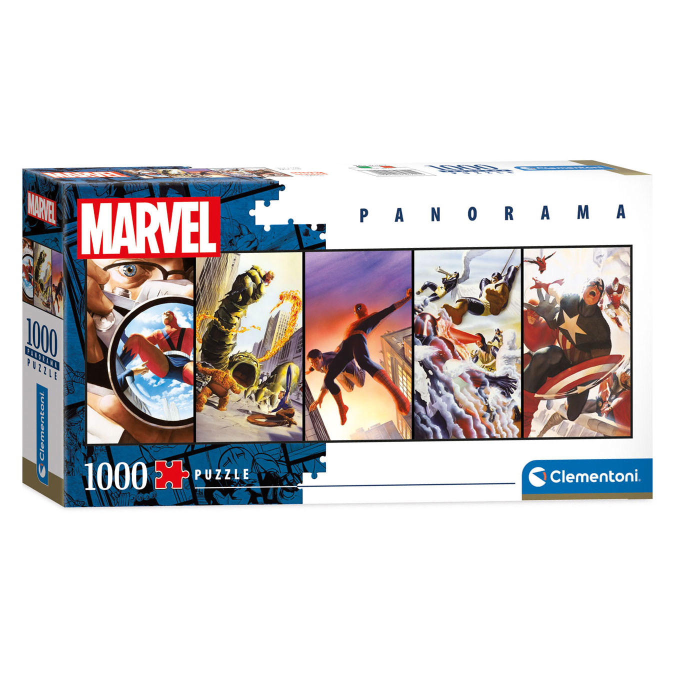 Clementoni Panorama Puzzle Marvel Super-héros, 1000 pièces.