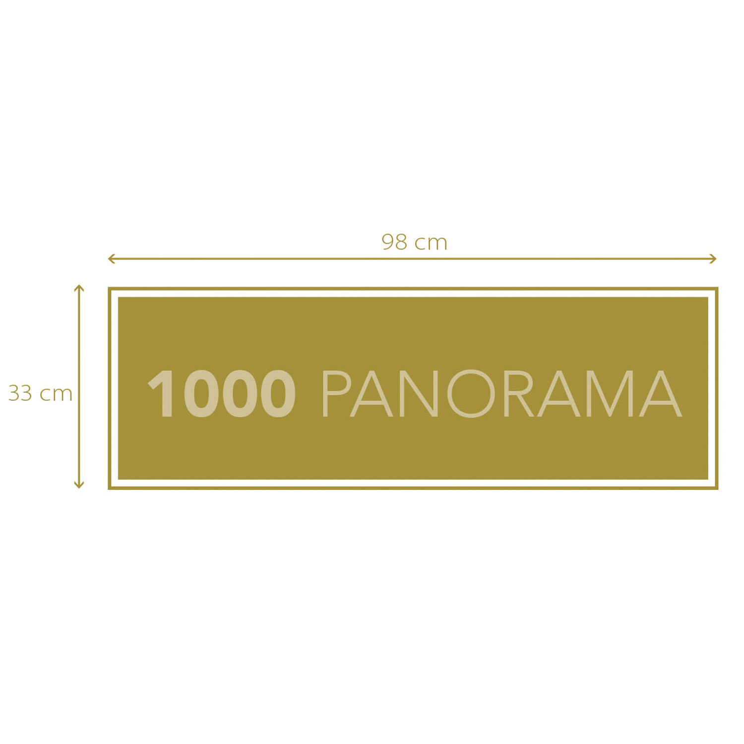 Clementoni Panorama Puzzle Chevaux, 1000 pièces.