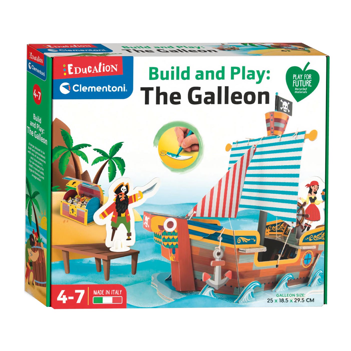 Clementoni Education Bouw & Speel Piratenboot