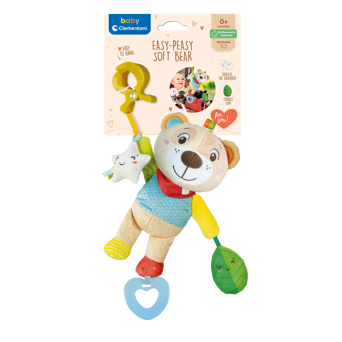 Clementoni Clip Easy Peasy Peluche - Ours