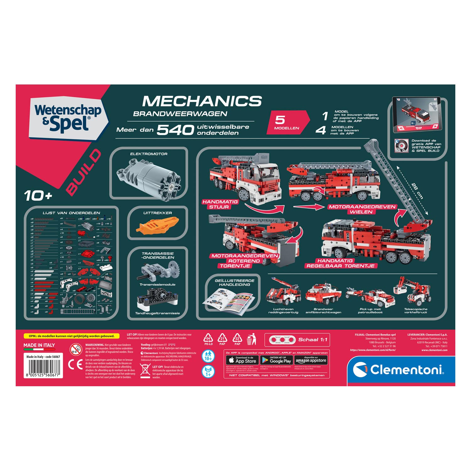 Clementoni Science & Games Mechanics – Feuerwehrauto