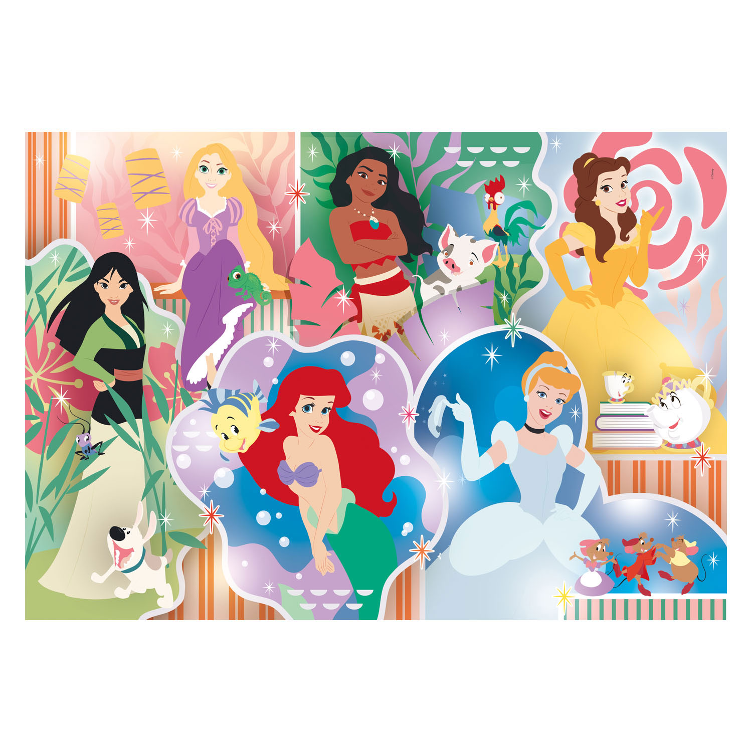 Clementoni Maxi-Puzzle Disney Prinses, 24.