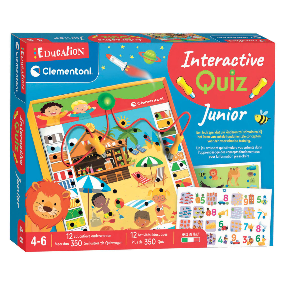 Clementoni Education - Jeu d'apprentissage interactif Quiz Junior