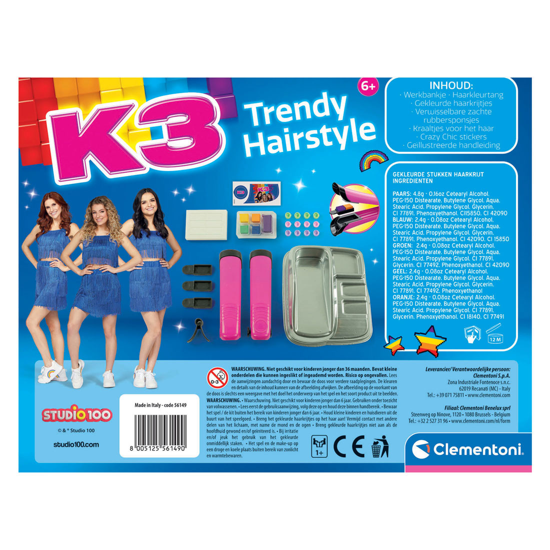 Clementoni Trendy Hairstyle K3 Coiffeur