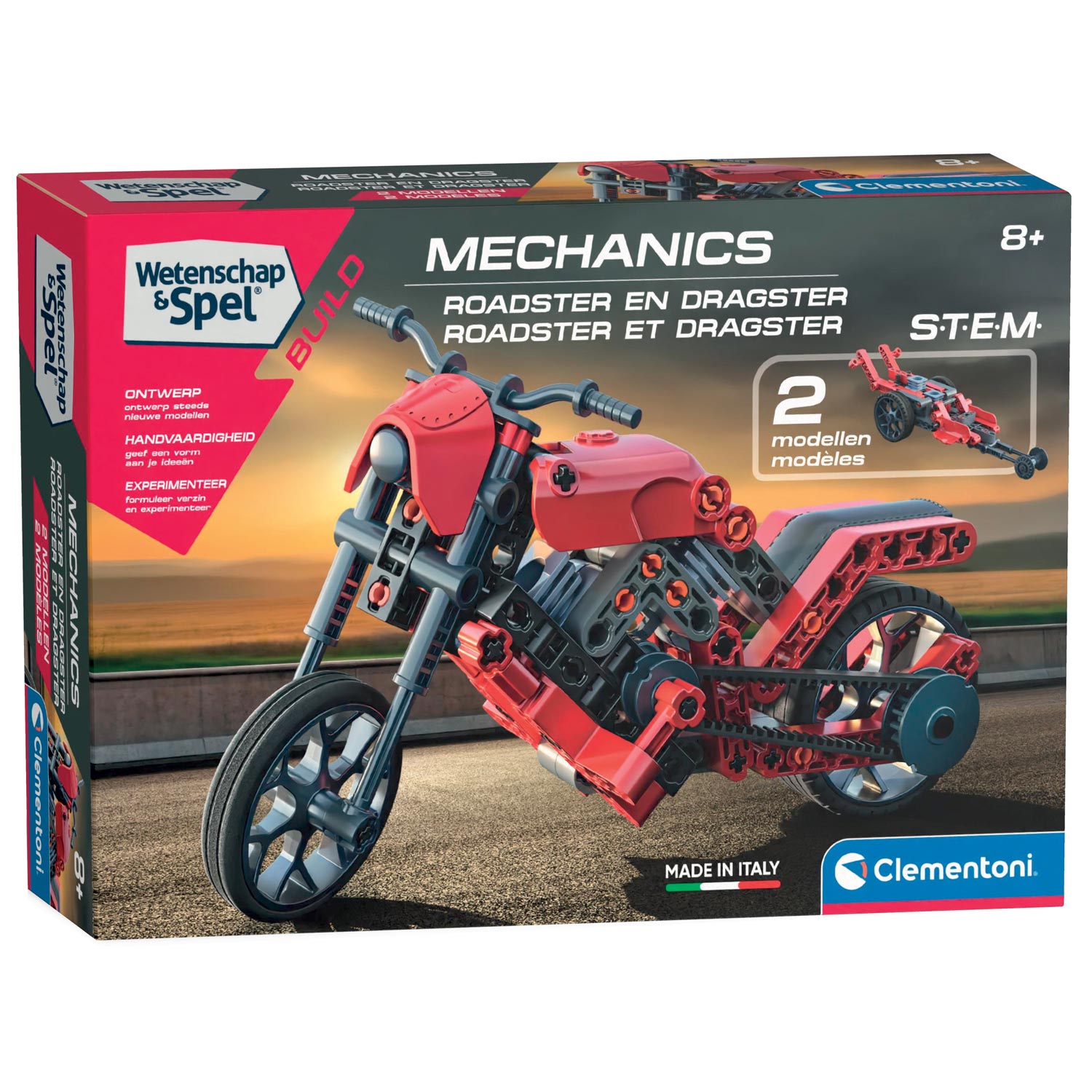 Clementoni Science & Play Mechanics - Roadster, 2in1