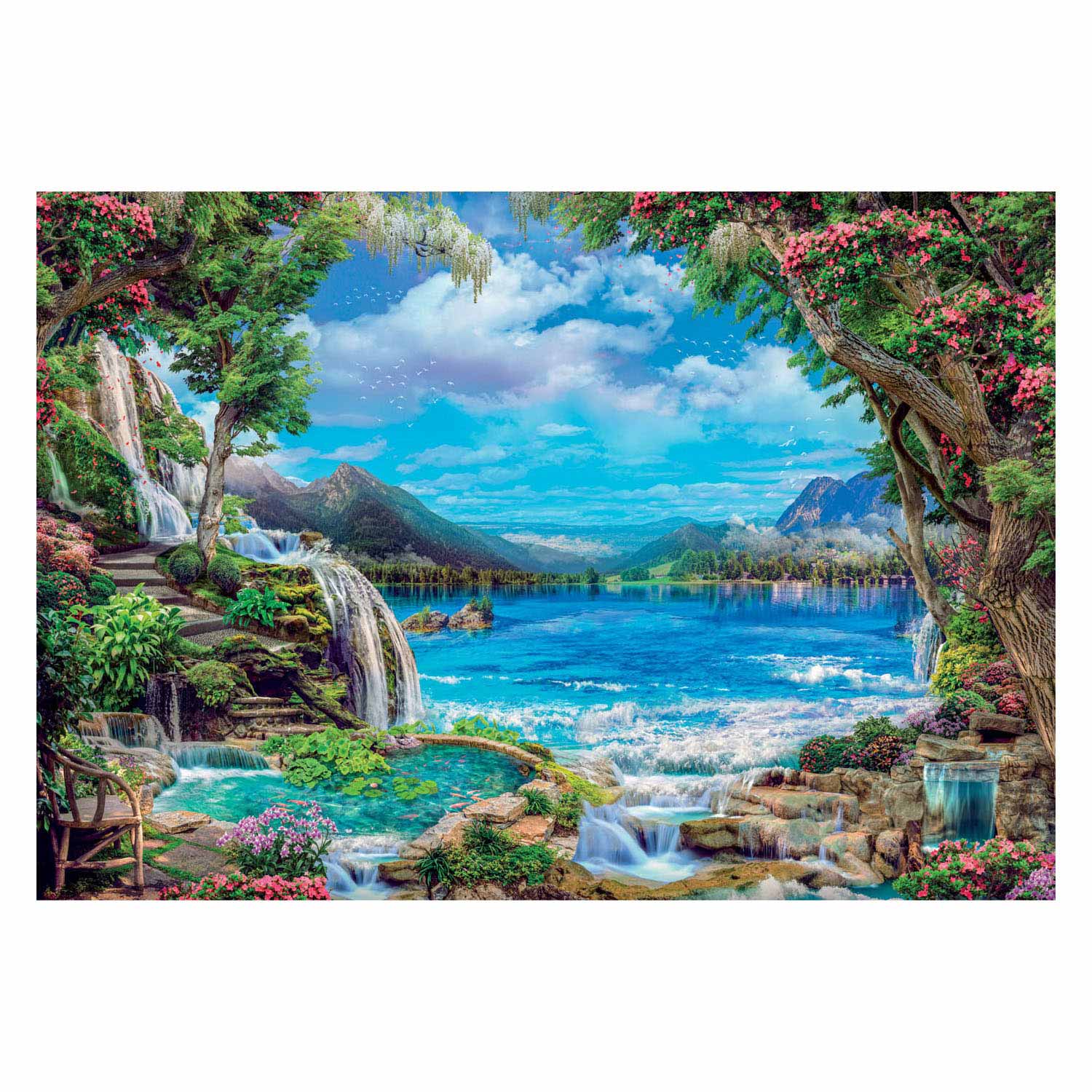 Clementoni Puzzle Paradis sur Terre, 2000 pièces.