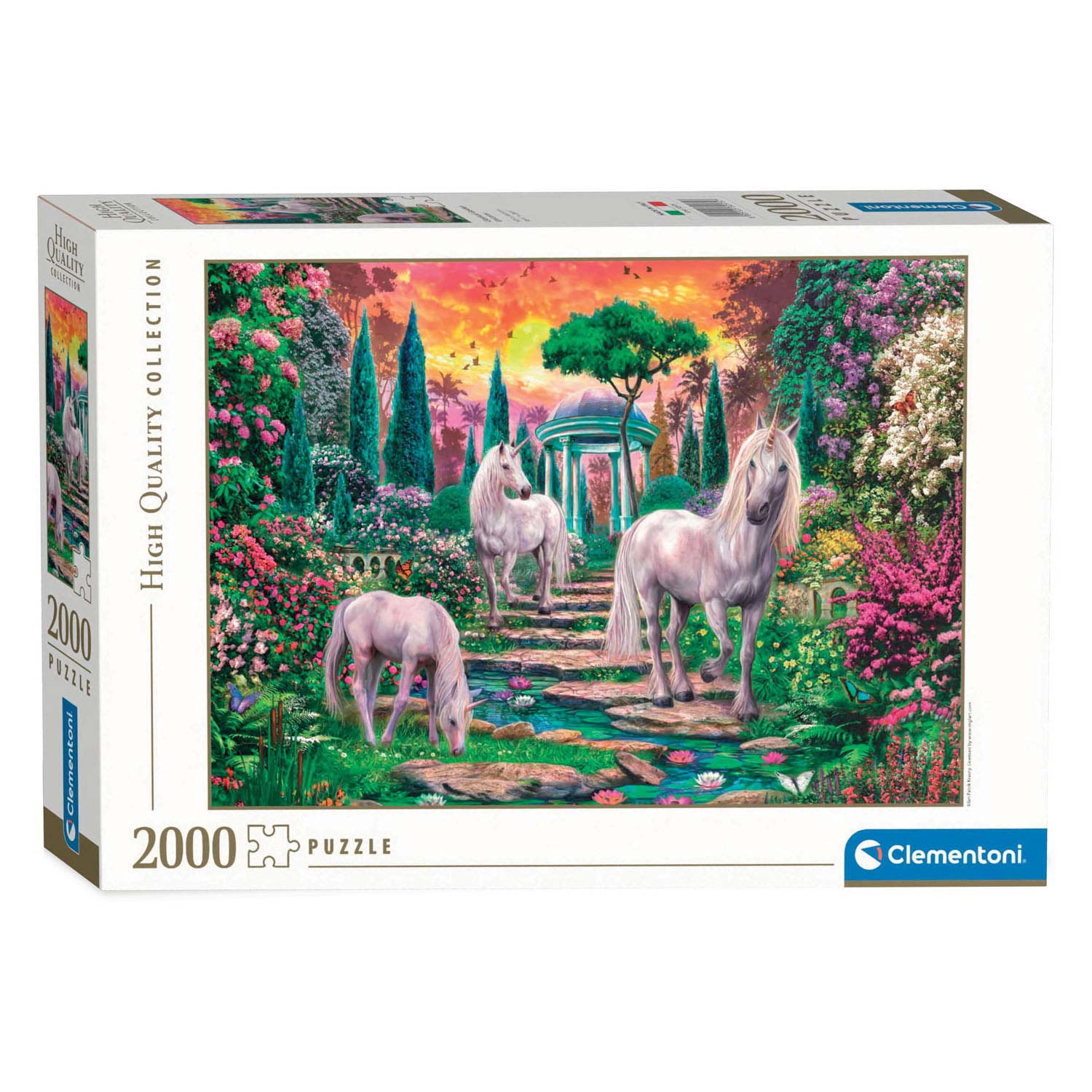 Clementoni - High Quality Collection Classical Garden Unicorns - 2000 stukjes - 32575