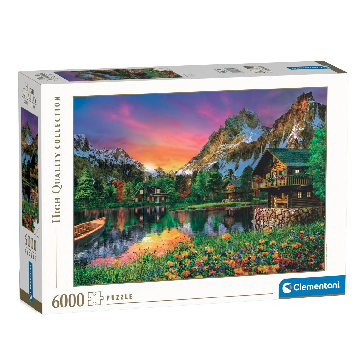 Clementoni Puzzle Alpensee, 6000 Teile.