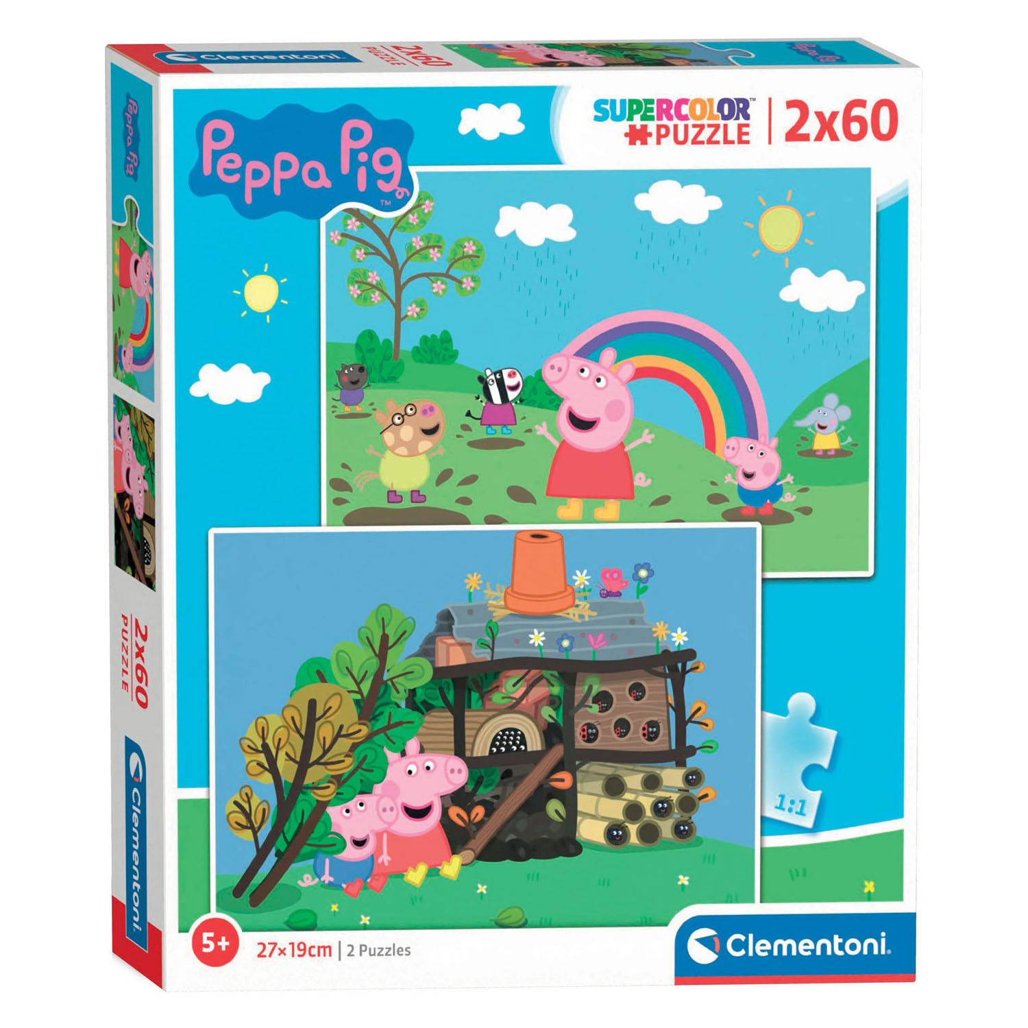 Clementoni Puzzle - Peppa Pig, 2x60st.
