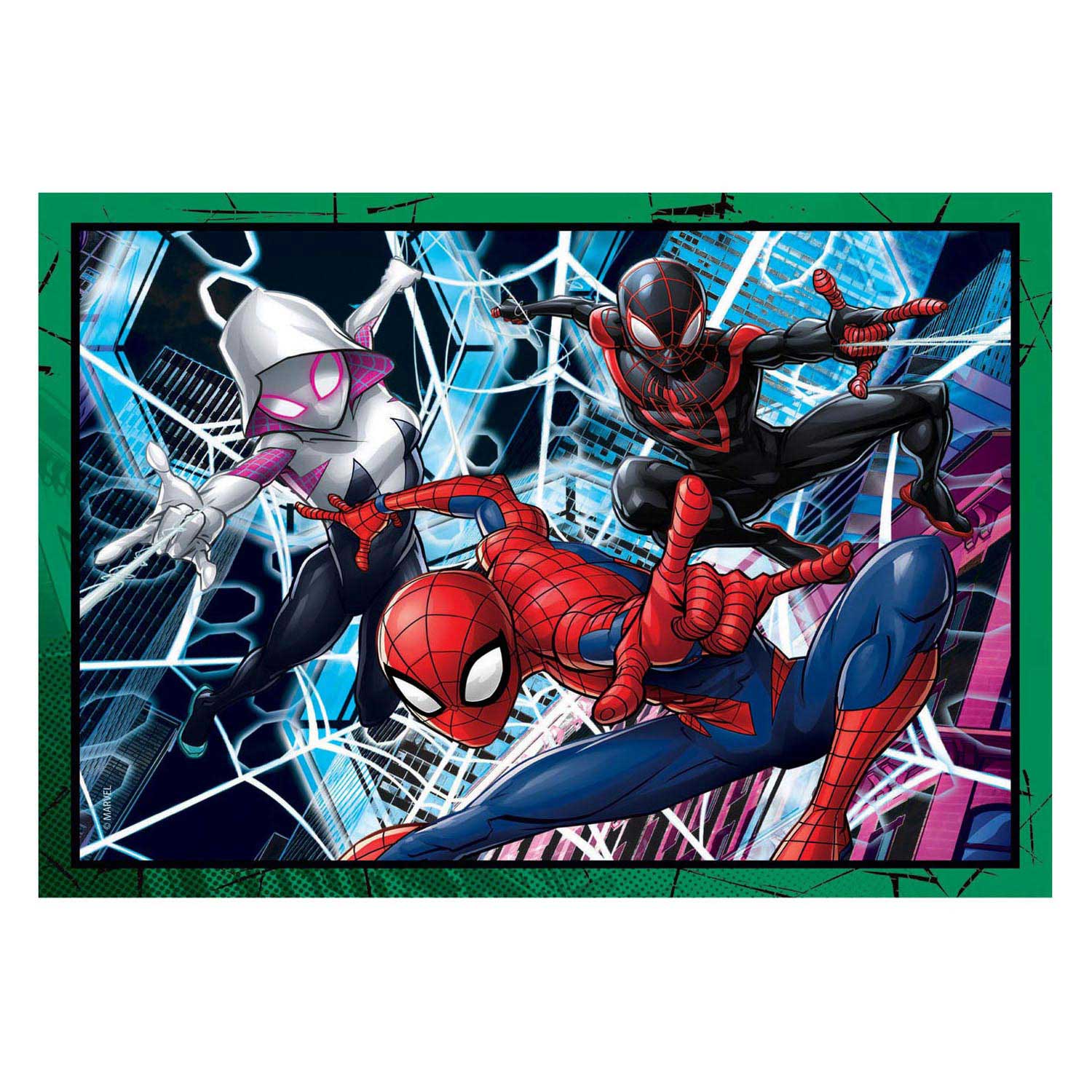 Clementoni Puzzles Marvel Spiderman, 4in1